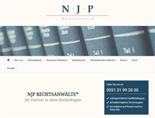 Tablet Screenshot of n-j-p.com